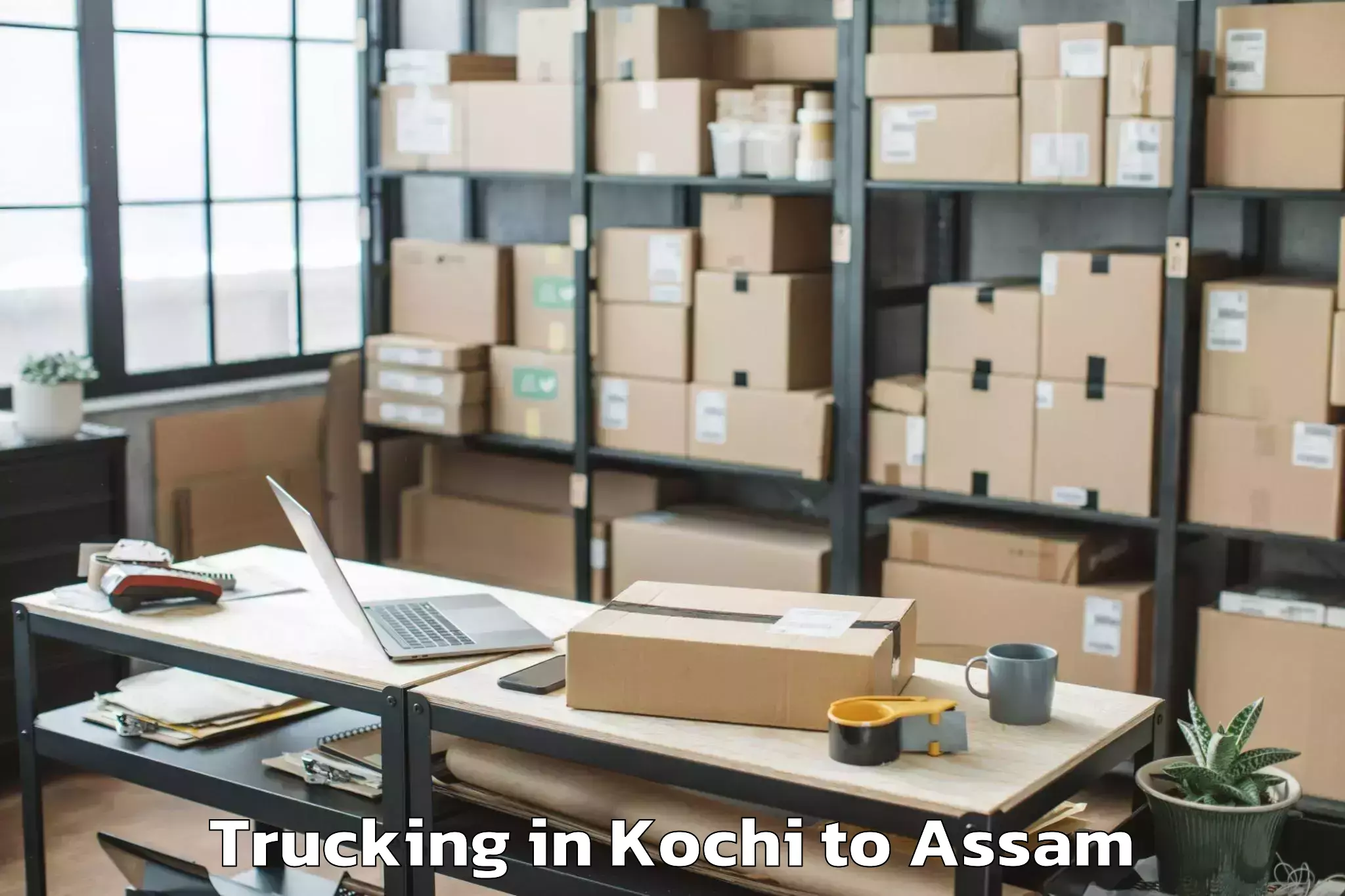 Kochi to Gossaigaon Trucking Booking